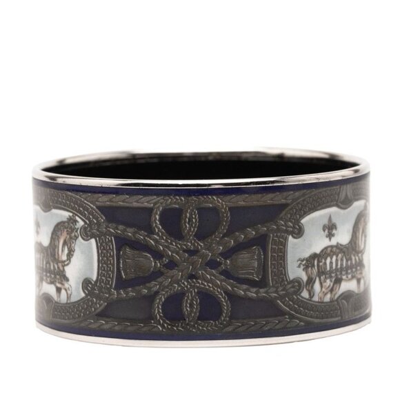 Hermes Enamel TGM Cloisonne Silver Multicolor Metal Belt Hermes Hermes TGM Chaine d main image 2